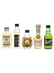 5 x Blended Scotch Whisky Miniatures 
