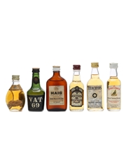 6 x Blended Scotch Whisky Miniatures 