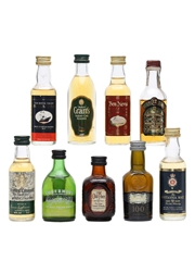 9 x Assorted Scotch Whisky Miniatures 