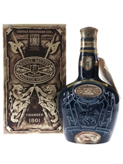Royal Salute 21 Year Old Bottled 1980s - Blue Spode Ceramic Decanter 70cl / 40%