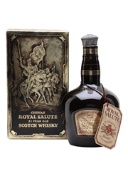 Royal Salute 21 Year Old Bottled 1970s - Brown Spode Ceramic Decanter 75cl / 40%