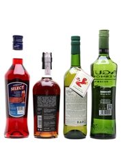 Assorted Aperitif & Vermouths Select, Ver-Mo, Wermod, Yzaguirre 4 x 70cl-100cl