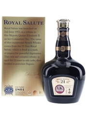 Royal Salute 21 Year Old Bottled 2011- The Blue Flagon 70cl / 40%