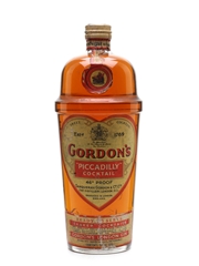 Gordon's Piccadilly Cocktail Bottled 1950s - Spring Cap 75.7cl / 26%