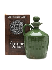 Chequers De Luxe Bottled 1980s Ceramic Decanter 75cl