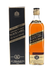 Johnnie Walker Black Label 12 Year Old Sri Lanka Duty Free - Bottled 1980s 75cl / 40%