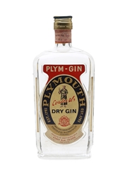 Coates & Co. Plym-Gin Bottled 1960s - Stock 75cl / 46%