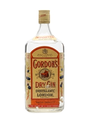 Gordon's Dry Gin Bottled 1960s-1970s 100cl / 47.3%