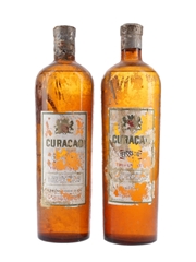 A Teissedre Curacao Bottled 1940s-1950s 2 x 100cl