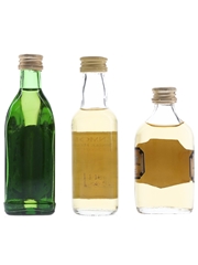 Glenfiddich, Glenmorangie & Tamnavulin Bottled 1970s-1980s 3 x 4.7cl-5cl