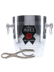 Moet & Chandon Cork Puller & Ice Bucket  16.5cm x 4.5cm + 21cm x 18.5cm