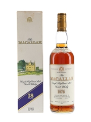 Macallan 1978 18 Year Old Bottled 1996 75cl / 43%