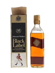 Johnnie Walker Black Label 12 Year Old Bottled 1970s - Blandy Brothers 75cl / 43%