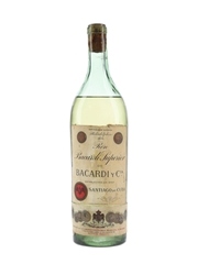 Bacardi Carta Blanca Bottled 1910s - Santiago De Cuba 75cl