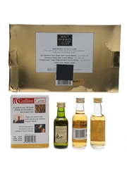 Malt Whiskies & Classic Guide Bowmore Legend, Glenlivet 12 Year Old, Glenmorangie 10 Year Old 3 x 5cl / 40%