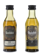 Glenfiddich 15 & 18 Year Old  2 x 5cl / 40%