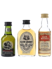 Bunnahabhain, Glen Grant & Glenrothes 12 Year Olds Bottled 1980s-1990s 3 x 5cl