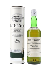 Laphroaig 10 Year Old Bottled 1980s - Cinzano 75cl / 40%