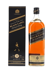 Johnnie Walker 12 Year Old Black Label Bottled 1990s - Duty Free 112.5cl / 43%