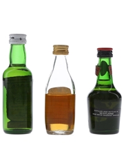 Cutty Sark, Grant's & Vat 69 Bottled 1970s 3 x 4.7cl / 40%