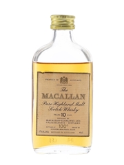 Macallan 10 Year Old 100 Proof Bottled 1970s - Gordon & MacPhail 5cl / 57%