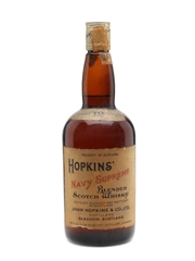 Hopkins' Navy Supreme 12 Years Old Bottled 1970s 75cl