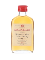 Macallan 12 Year Old 70 Proof Bottled 1970s - Gordon & MacPhail 5cl / 40%