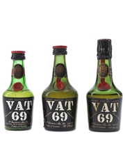 VAT 69 Bottled 1950s & 1960s 3 x 5cl / 40%
