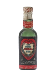 Red Heart Jamaica Rum Bottled 1930s-1940s - Henry White & Co. 4.7cl / 45%