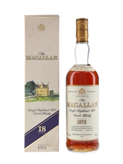 Macallan 1973 18 Year Old Bottled 1991 75cl / 43%
