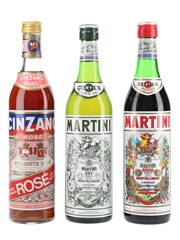 Cinzano Rose & Martini Dry & Rosso