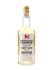 Booth's Finest Dry Gin Bottled 1950s 75cl / 40%