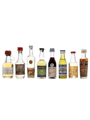 8 Assorted Liqueur Miniatures 