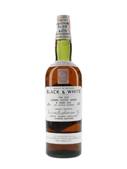 Black & White 8 Year Old Spring Cap Bottled 1930s - Fleischmann Distilling Corporation 75.7cl / 43.4%