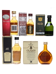 Assorted Blended Scotch Whisky Ben Nevis, Chivas Regal, Cutty Sark, Famous Grouse & Glamis 5 x 5cl