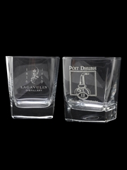 Branded Whisky Glasses Lagavulin & Poit Dhubh 