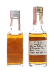 Austin Nichols & Jim Beam Bottled 1970s-1980s 2 x 4.7cl
