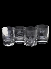 Bell's, Claymore,  Famous Grouse & White Horse Branded Whisky Glasses 