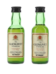 Glenlivet 12 Year Old Bottled 1970s 2 x 5cl / 40%