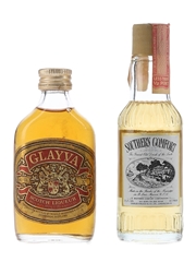 Glayva & Southern Comfort Bottled 1960s-1970s 2 x 5cl