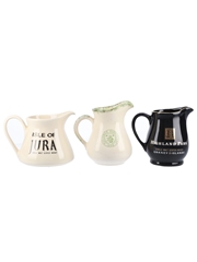 Jura, Highland Park & Talisker Ceramic Water Jugs 
