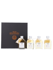 Old Pulteney Huddart, 12, 15 & 18 Year Old Trade Samples 4 x 5cl