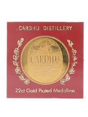 Cardhu Distillery 22ct Gold Plated Medallion 
