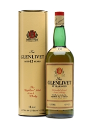 Glenlivet 12 Years Old Bottled 1970s 1 Litre