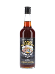 Lang's Old Ebony Demerara Rum Bottled 1970s 75.7cl / 40%