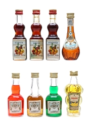 Assorted Spanish Liqueurs Cobana, Fuentes Aliaga, Mahon 8 x 5cl