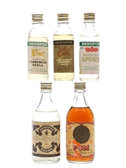 Vinodrom Bulgarian Spirits & Liqueurs  5 x 5cl-10cl
