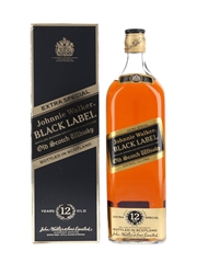 Johnnie Walker Black Label 12 Year Old Bottled 1970s-1980s - Duty Free 114cl / 43.5%