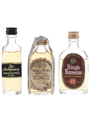 Antiquary, H Stenham & King's Ransom Bottled 1960s & 1970s 3 x 5cl