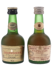 Courvoisier VSOP Napoleon Bottled 1970s-1980s 2 x 3cl / 40%
